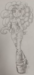 Size: 2041x4424 | Tagged: safe, artist:shadowhawx95, imported from derpibooru, adagio dazzle, equestria girls, grin, smiling, solo, traditional art