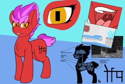 Size: 6000x4000 | Tagged: safe, artist:noblebrony317, imported from derpibooru, oc, oc:maria, pony, robot, robot pony, chest fluff, diagram, giant pony, macro, map, maw, mech, ref