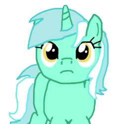 Size: 744x770 | Tagged: safe, artist:strelokfaggot, imported from derpibooru, lyra heartstrings, pony, unicorn, 1000 hours in ms paint, looking at you, simple background, solo, transparent background