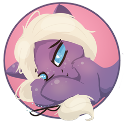 Size: 1644x1674 | Tagged: safe, artist:rhythmpixel, imported from derpibooru, oc, oc only, oc:libra lavanda, earth pony, pony, ear freckles, female, freckles, glasses, heart eyes, hoof freckles, lidded eyes, lineless, looking at you, lying down, mare, shoulder freckles, solo, wingding eyes