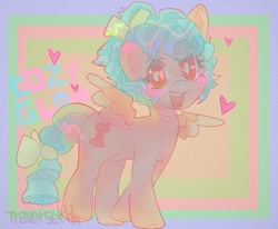 Size: 800x658 | Tagged: safe, artist:traverserhh, imported from ponybooru, cozy glow, earth pony, pony, cozybetes, cute, female, filly, heart, solo, traditional art