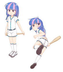 Size: 1449x1655 | Tagged: safe, artist:pestil, imported from twibooru, wind sprint, human, banned from derpibooru, baseball bat, baseball jersey, explicit source, female, humanized, image, png, simple background, solo, underage, white background