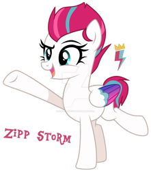 Size: 1280x1446 | Tagged: safe, artist:hate-love12, imported from derpibooru, zipp storm, pegasus, pony, base used, deviantart watermark, female, g4, g5, g5 to g4, generation leap, mare, obtrusive watermark, simple background, solo, transparent background, watermark