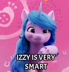 Size: 460x484 | Tagged: safe, edit, edited screencap, imported from derpibooru, screencap, izzy moonbow, pony, unicorn, 3d, g5, my little pony: a new generation, solo