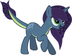 Size: 659x504 | Tagged: safe, artist:flower-dash, imported from derpibooru, oc, oc only, oc:night crystal, dracony, hybrid, freckles, green eyes, horn, interspecies offspring, offspring, open mouth, open smile, parent:rarity, parent:spike, parents:sparity, raised hoof, simple background, smiling, solo, standing, transparent background