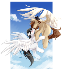 Size: 2696x3076 | Tagged: safe, artist:fraxus, artist:ilovefraxus, imported from derpibooru, oc, pegasus, pony, commission, commission open, flying, high res, love, sky