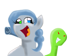 Size: 1024x768 | Tagged: safe, artist:tranzmuteproductions, imported from derpibooru, oc, oc only, earth pony, pony, bust, derp, duo, earth pony oc, eyelashes, female, heterochromia, mare, open mouth, simple background, smiling, transparent background