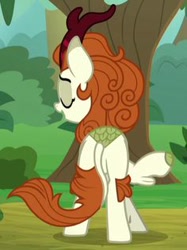 Size: 236x316 | Tagged: safe, imported from derpibooru, screencap, autumn blaze, kirin, sounds of silence, blazebutt, butt, plot, solo