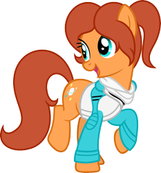 Size: 1719x1842 | Tagged: safe, artist:pegasski, imported from derpibooru, oc, oc only, oc:skye rider, earth pony, pony, clothes, female, jacket, mare, simple background, solo, transparent background