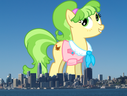Size: 3200x2400 | Tagged: safe, artist:jeatz-axl, artist:thegiantponyfan, imported from derpibooru, chickadee, ms. peachbottom, earth pony, pony, california, female, giant pony, giant/macro earth pony, giantess, high res, highrise ponies, irl, macro, mare, mega giant, photo, ponies in real life, san francisco