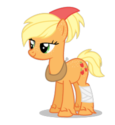 Size: 1068x1160 | Tagged: safe, artist:aonairfaol, imported from derpibooru, applejack, earth pony, pony, alternate hairstyle, base used, eyelashes, female, hat, horse collar, mare, simple background, smiling, solo, transparent background, unshorn fetlocks, yoke