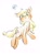 Size: 1000x1366 | Tagged: safe, artist:weit., artist:柚子梟, imported from derpibooru, applejack, butterfly, earth pony, pony, cute, implied appledash, implied lesbian, implied shipping, jackabetes, simple background, solo