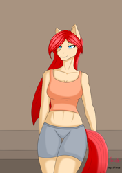 Size: 3307x4677 | Tagged: safe, artist:sforce, artist:sforcetheartist, imported from derpibooru, oc, oc only, anthro, earth pony, pony, female, solo