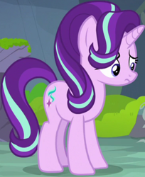 Size: 552x677 | Tagged: safe, imported from derpibooru, screencap, starlight glimmer, pony, unicorn, season 7, to change a changeling, cropped, female, mare, nervous, solo