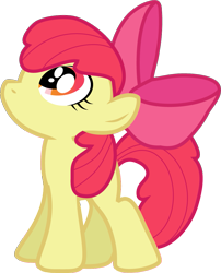 Size: 857x1062 | Tagged: safe, artist:creshosk, imported from derpibooru, apple bloom, earth pony, pony, female, filly, looking up, solo