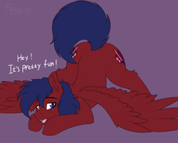 Size: 3300x2650 | Tagged: safe, artist:trast113, imported from derpibooru, oc, oc only, oc:trast, pegasus, pony, digital art, face down ass up, feathered wings, high res, jack-o challenge, jacko challenge, male, meme, open mouth, raised tail, solo, spread wings, stallion, tail, wings
