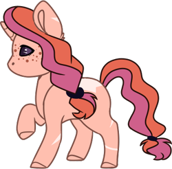 Size: 389x383 | Tagged: safe, artist:klawiee, imported from derpibooru, oc, oc only, pony, unicorn, base used, female, freckles, horn, mare, offspring, parent:big macintosh, parent:twilight sparkle, parents:twimac, simple background, solo, transparent background, unicorn oc