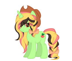 Size: 2600x2200 | Tagged: safe, artist:ponkusdraws, imported from derpibooru, oc, oc only, oc:earth sprout, pony, unicorn, cowboy hat, female, hat, high res, mare, solo, stetson