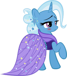 Size: 765x865 | Tagged: safe, artist:alexpony, imported from derpibooru, trixie, blushing, clothes, dress, gala dress, simple background, solo, transparent background, vector