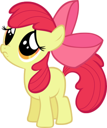 Size: 4954x5887 | Tagged: safe, artist:knight725, imported from derpibooru, apple bloom, earth pony, pony, friendship is magic, female, filly, sad, simple background, solo, transparent background, vector