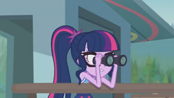 Size: 3410x1920 | Tagged: safe, imported from derpibooru, screencap, sci-twi, twilight sparkle, equestria girls, equestria girls series, unsolved selfie mysteries, bare shoulders, clothes, female, geode of empathy, glasses, high res, jewelry, magical geodes, necklace, one-piece swimsuit, ponytail, sci-twi swimsuit, sleeveless, solo, swimsuit