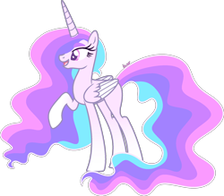 Size: 1717x1506 | Tagged: safe, artist:kurosawakuro, imported from derpibooru, oc, oc only, alicorn, pony, base used, female, magical lesbian spawn, mare, offspring, parent:princess celestia, parent:starlight glimmer, parents:starlestia, simple background, solo, transparent background