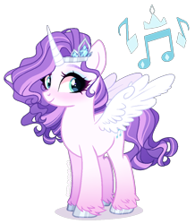 Size: 900x1030 | Tagged: safe, artist:gihhbloonde, imported from derpibooru, oc, oc only, alicorn, pony, magical lesbian spawn, offspring, parent:pipp petals, parent:rarity, parents:raripipp, simple background, solo, transparent background