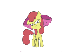 Size: 3500x2500 | Tagged: safe, artist:mysticoddball, imported from derpibooru, apple bloom, earth pony, pony, female, filly, frown, high res, solo