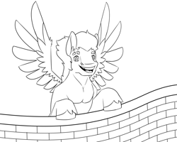 Size: 1280x1024 | Tagged: safe, artist:daotterguy, imported from derpibooru, flash sentry, pegasus, pony, happy, male, solo, stallion