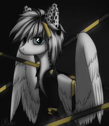 Size: 1280x1476 | Tagged: safe, artist:ajaxorsomething, imported from derpibooru, oc, oc only, pegasus, pony, male, police tape, solo, stallion