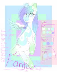 Size: 2187x2743 | Tagged: safe, artist:fantisai, imported from derpibooru, oc, oc only, pegasus, pony, colored wings, female, high res, mare, pegasus oc, reference sheet, two toned wings, wings