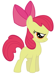 Size: 4500x6000 | Tagged: safe, artist:90sigma, imported from derpibooru, apple bloom, earth pony, pony, bridle gossip, blank flank, female, filly, simple background, solo, transparent background, vector