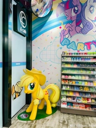 Size: 3024x4032 | Tagged: safe, imported from derpibooru, applejack, rarity, twilight sparkle, china, chinese, irl, lawson, photo, restaurant, shanghai