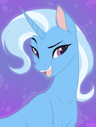 Size: 1987x2627 | Tagged: safe, alternate version, artist:megabait, imported from derpibooru, trixie, pony, unicorn, bust, portrait