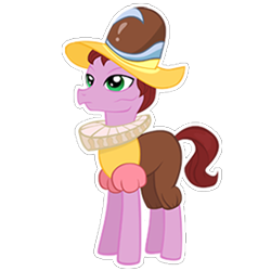 Size: 274x274 | Tagged: safe, imported from derpibooru, chancellor puddinghead, earth pony, pony, adult, eyes open, gameloft, hat, male, simple background, solo, stallion, standing, transparent background