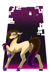 Size: 3508x4961 | Tagged: safe, artist:oneiria-fylakas, imported from derpibooru, oc, oc only, oc:dragon heart, earth pony, pony, female, glasses, mare, solo