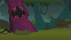 Size: 1280x720 | Tagged: safe, imported from derpibooru, screencap, friendship is magic, season 1, background, everfree forest, night, no pony, scary tree, scenic ponyville, tree