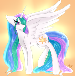 Size: 675x680 | Tagged: safe, artist:aber6823, imported from derpibooru, princess celestia, alicorn, pony, female, missing accessory, solo