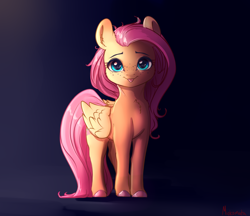 Size: 3588x3096 | Tagged: safe, artist:miokomata, imported from derpibooru, fluttershy, pegasus, pony, :3, :p, cheek fluff, chest fluff, colored hooves, cute, daaaaaaaaaaaw, ear fluff, female, folded wings, freckles, freckleshy, front view, full face view, high res, looking at you, mare, shyabetes, smiling, solo, standing, tongue out, wings