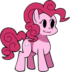 Size: 546x564 | Tagged: safe, artist:rainbrony, pinkie pie, earth pony, pony, female, friday night funkin', looking sideways, simple background, smiling, solo, transparent background