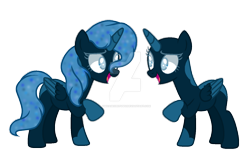 Size: 1280x783 | Tagged: safe, artist:amicasecretuwu, imported from derpibooru, oc, oc only, alicorn, pony, alicorn oc, bald, deviantart watermark, female, folded wings, horn, mare, obtrusive watermark, open mouth, raised hoof, simple background, solo, transparent background, watermark, wings