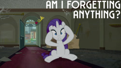 Size: 1280x720 | Tagged: safe, edit, edited screencap, editor:quoterific, imported from derpibooru, screencap, rarity, pony, unicorn, season 6, the saddle row review, female, mare, solo