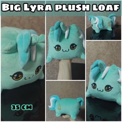 Size: 3464x3464 | Tagged: source needed, useless source url, safe, artist:kuroran, imported from derpibooru, lyra heartstrings, pony, unicorn, :3, advertisement, chubbie, high res, irl, lyra plushie, photo, plushie