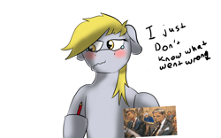 Size: 1440x900 | Tagged: safe, artist:tranzmuteproductions, imported from derpibooru, derpy hooves, human, pegasus, pony, blushing, courtroom, drawing, female, floppy ears, hoof hold, mare, new england patriots, pencil, simple background, sketch, talking, teary eyes, tom brady, white background