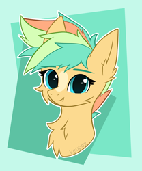 Size: 1280x1536 | Tagged: safe, artist:keupoz, imported from derpibooru, oc, oc only, oc:tornado twist, pegasus, pony, abstract background, cheek fluff, chest fluff, commission, ear fluff, pegasus oc, solo