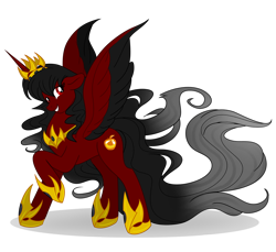 Size: 1000x917 | Tagged: safe, artist:akuoreo, imported from derpibooru, oc, oc only, alicorn, pony, alicorn oc, colored wings, crown, female, hoof shoes, horn, jewelry, mare, regalia, simple background, solo, transparent background, two toned wings, wings