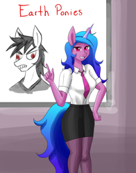 Size: 2200x2800 | Tagged: safe, artist:zachc, imported from derpibooru, izzy moonbow, oc, oc only, anthro, unicorn, clothes, g5, high res, looking at you, solo