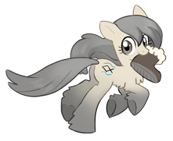 Size: 1712x1392 | Tagged: safe, artist:marbo, imported from derpibooru, oc, oc only, oc:current seeker, pony, boot, boots, clothes, cute, female, mare, mouth hold, ocbetes, running, running away, shoes, simple background, snowpony (species), solo, transparent background, yakutian horse