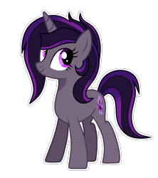 Size: 770x866 | Tagged: safe, artist:sunlightshimmer64, imported from derpibooru, oc, oc only, oc:dark sparkle, pony, unicorn, base used, offspring, outline, parent:king sombra, parent:twilight sparkle, parents:twibra, simple background, solo, transparent background