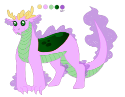 Size: 1348x1040 | Tagged: safe, artist:dr4m4-qu33n, imported from derpibooru, oc, oc only, hybrid, dragonling, female, interspecies offspring, magical gay spawn, offspring, parent:spike, parent:thorax, parents:thoraxspike, simple background, transparent background